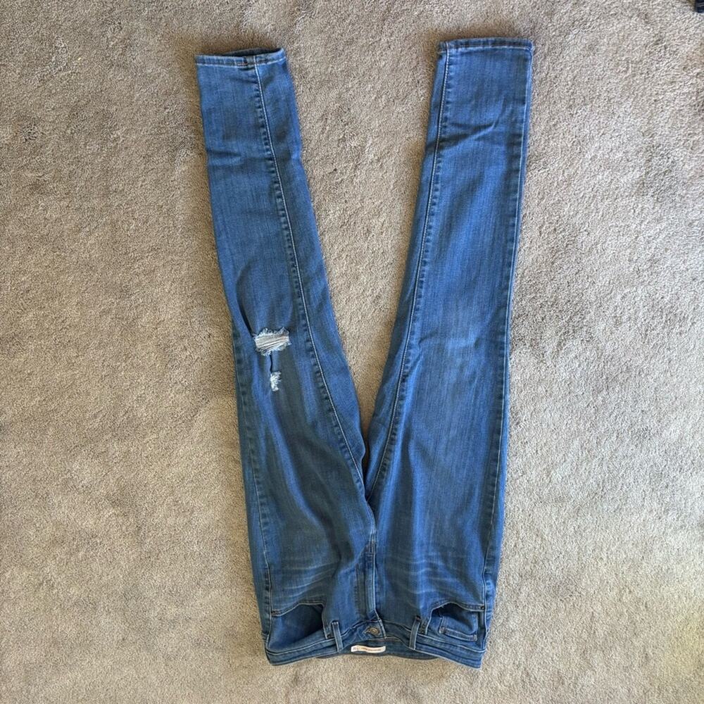 Levi’s High Rise Skinny Jeans Women’s Distressed 32 - Picture 4 of 7